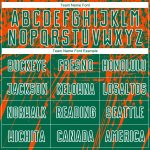 Custom Name and Number Soccer Jersey - Personalized Kelly Green Orange-White Sublimation Uniform Personalized Kelly Green