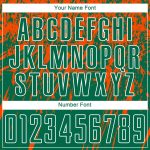 Custom Name and Number Soccer Jersey - Personalized Kelly Green Orange-White Sublimation Uniform Personalized Kelly Green