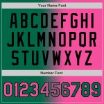 Custom Name and Number Kelly Green Pink-Black Gradient Unisex Softball Jersey - Personalized Two-Button Fashion Design Personalized