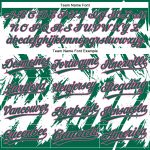 Custom Name & Number Unisex Softball Jersey - 3D Pattern in Kelly Green, Pink & White, Sharp Shape, Two-Button Design Personalized