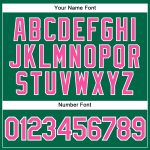 Custom Name Number Sleeveless Baseball Jersey for Team - Personalized Kelly Green Pink White Authentic Personalized Kelly