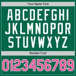Custom Name and Number Authentic Throwback Baseball Jersey - Personalized Kelly Green Pink-White Team Jersey Personalized