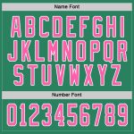 Custom Team Hockey Jersey - Personalized Kelly Green with Pink-White Design, Custom Name and Number Personalized Kelly Green