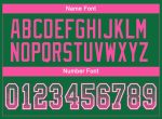 Custom Football Jersey with Personalized Name & Number - Kelly Green Pink-White Mesh Drift Fashion Personalized Kelly Green