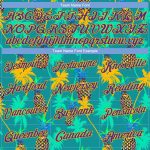Custom Hawaii Palm Trees Pineapples Basketball Jersey with Personalized Name and Number - Kelly Green Purple-Gold 3D Pattern
