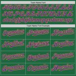 Custom Name Number Authentic Throwback Baseball Jersey - Personalized Kelly Green Purple Old Gold Mesh Team Jersey Personalized