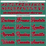 Custom Name & Number Authentic Throwback Basketball Jersey - Personalized Kelly Green Red-Black Team Jersey Personalized