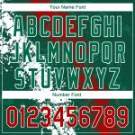 Custom 3D Mexico Baseball Jersey with Personalized Name & Number - Kelly Green Red-White Team Gear Personalized Kelly Green