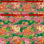 Custom Name and Number Baseball Jersey with 3D Flower Pattern in Kelly Green, Red & White - Authentic Northeast China Personalized