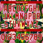 Custom Tropical Anthurium Flower Baseball Jersey - Personalized Kelly Green Red-White 3D Pattern with Name and Number Personalized