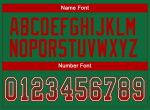 Custom Team Football Jersey with Name and Number - Personalized Kelly Green Red-White Mesh Drift Style Personalized Kelly