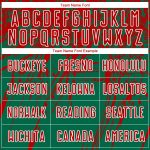 Custom Team Soccer Jersey with Personalized Name and Number - Kelly Green Red-White Sublimation Design Personalized Kelly