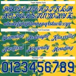 Personalized Basketball Shorts with 3D Palm Trees Design in Kelly Green and Royal Gold - Custom Name and Number Personalized