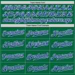 Custom Name and Number Personalized Kelly Green and Royal Gray Baseball Jersey - Authentic Split Fashion Team Jersey Personalized