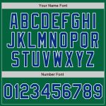 Custom Name and Number Personalized Kelly Green and Royal Gray Baseball Jersey - Authentic Split Fashion Team Jersey Personalized
