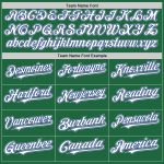 Custom Name and Number Authentic Baseball Jersey - Personalized Kelly Green Royal-Gray Mesh Throwback Style Personalized