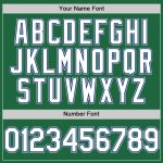 Custom Name and Number Authentic Baseball Jersey - Personalized Kelly Green Royal-Gray Mesh Throwback Style Personalized