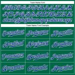 Custom Team Name and Number Personalized Sleeveless Baseball Jersey in Kelly Green and Royal-White Personalized Kelly Green