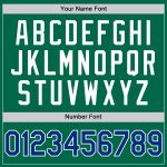 Custom Name Number Authentic Throwback Baseball Jersey in Kelly Green Royal White - Personalized Team Jersey Personalized