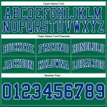 Personalized Kelly Green Authentic Throwback Basketball Shorts - Royal and White Personalized Kelly Green Royal-White Authentic