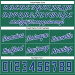 Custom Team Name and Number Kelly Green Royal-White Basketball Shorts - Authentic Throwback Style Personalized Kelly Green