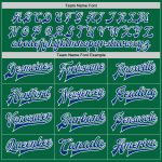 Custom Name and Number Two Tone Jacket - Kelly Green Royal-White Bomber Full-Snap Varsity Letterman Jacket Personalized Kelly
