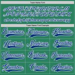 Custom Name and Number Hockey Jersey in Kelly Green and Royal-White - Personalized Team Jersey Personalized Kelly Green Royal-White