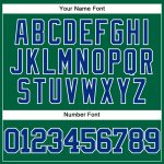 Personalized Royal-White Kelly Green Baseball Jersey - Authentic Throwback Style Personalized Kelly Green Royal-White Mesh