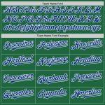 Custom Personalized Baseball Jersey with Name and Number - Kelly Green Royal-White Mesh Authentic Throwback Personalized