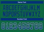 Custom Name and Number Football Jersey - Personalized Kelly Green Royal-White Mesh Drift Style Personalized Kelly Green Royal-White