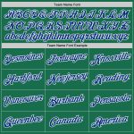 Custom Team Name and Number Kelly Green Royal-White Performance T-Shirt - Personalized Sports Apparel Personalized Kelly