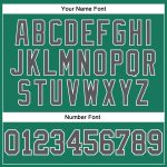 Custom Name and Number Authentic Basketball Jersey - Personalized Kelly Green Steel Gray-White Throwback Design Personalized