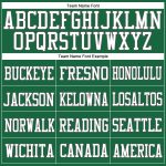Custom Name and Number Authentic Football Jersey - Kelly Green, Steel Gray, White Mesh Personalized Kelly Green Steel Gray-White