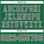 Custom Name and Number Authentic Football Jersey - Kelly Green, Steel Gray, White Mesh Personalized Kelly Green Steel Gray-White