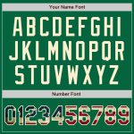 Custom Kelly Green Vintage USA Flag Baseball Jersey with Personalized Name and Number - Authentic Design Personalized Kelly