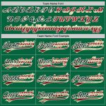 Custom Kelly Green Vintage USA Flag Baseball Jersey with Personalized Name and Number - Authentic Design Personalized Kelly