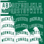 Personalized Custom Name & Number Basketball Jersey - Green White 3D Pattern Abstract Grunge Halftone Art Design Personalized