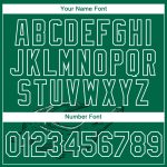 Custom Team Name and Number Personalized Crocodile Performance T-Shirt in Kelly Green White 3D Pattern Design Personalized