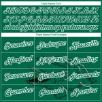 Custom Team Name and Number Personalized Crocodile Performance T-Shirt in Kelly Green White 3D Pattern Design Personalized