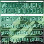 Custom Basketball Jersey with Personalized Name and Number in Kelly Green 3D Pattern Watercolor Landscape Design Personalized