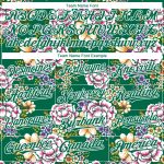 Custom Name and Number Authentic Baseball Jersey with Big Flower 3D Pattern Design in Kelly Green and White - Northeast China