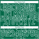 Personalized Kelly Green 3D Pattern Ship Frigate Baseball Jersey with Seagulls Custom Name & Number Personalized Kelly Green