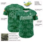 Personalized Kelly Green 3D Pattern Ship Frigate Baseball Jersey with Seagulls Custom Name & Number Personalized Kelly Green