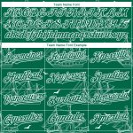 Personalized Kelly Green 3D Pattern Ship Frigate Baseball Jersey with Seagulls Custom Name & Number Personalized Kelly Green