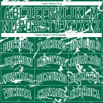 Custom Name Number Basketball Jersey Sublimation Round Neck Green White Abstract Grunge Art - Personalized Team Apparel Personalized