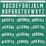 Custom Name and Number Personalized Kelly Green Baseball Jersey - Authentic Team Gear Personalized Kelly Green White Authentic