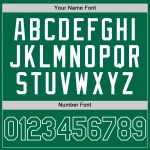 Personalized Authentic Throwback Baseball Jersey in Kelly Green and White Personalized Kelly Green White Authentic Throwback
