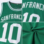 Custom Name and Number Authentic Throwback Basketball Jersey in Kelly Green and White - Personalized Team Gear Personalized