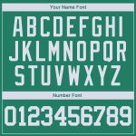 Custom Name and Number Authentic Throwback Basketball Jersey in Kelly Green and White - Personalized Team Gear Personalized