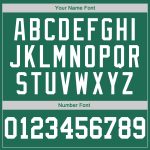 Custom Team Name & Number Kelly Green Authentic Rib-Knit Baseball Jersey Shirt - Personalized Throwback Style Personalized